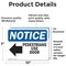 Signmission Pedestrians Use Door Sign, Vinyl Decal, 10in W x 7in L, 2PK OS-2PACK-NS-D-710-L-17169 - alternate 4